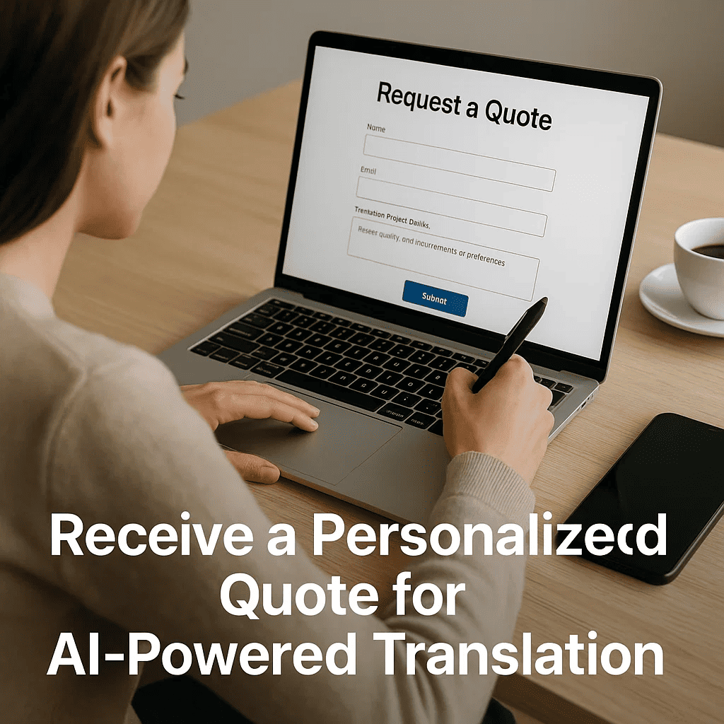 Receive a Personalized Quote for AI-Powered Translation