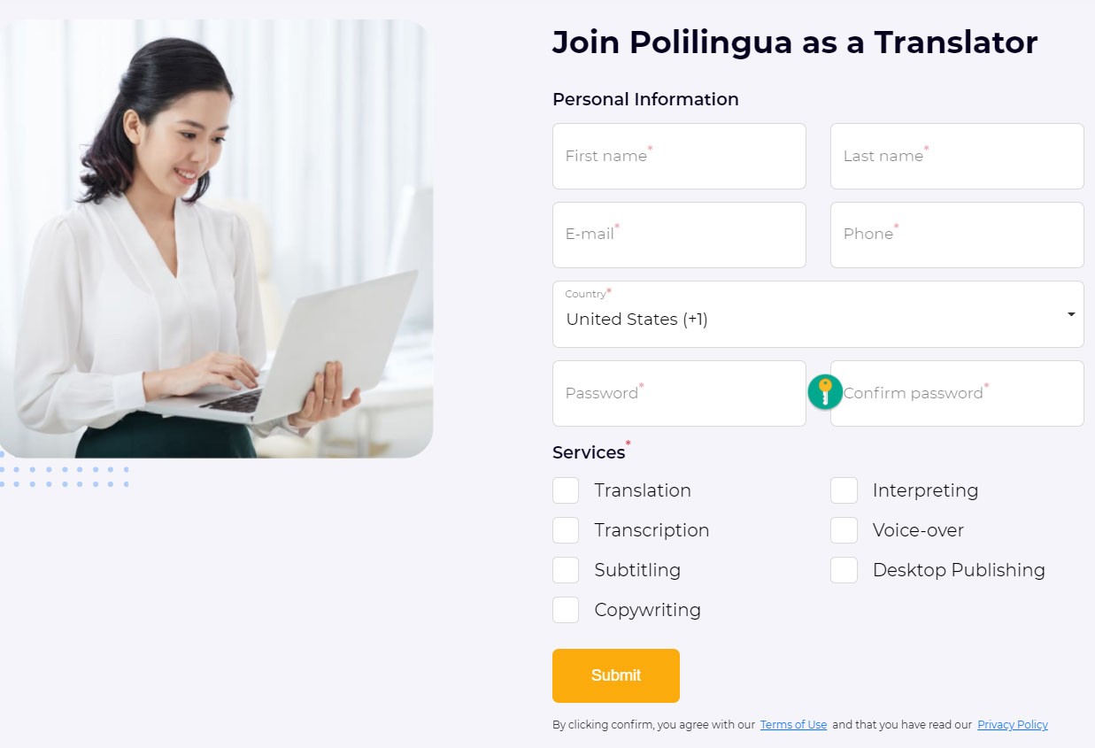 Translator portal polilingua